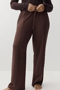 Pantalon jogging à jambes larges avec plis