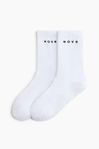Lot de 2 paires chaussettes antidérapantes