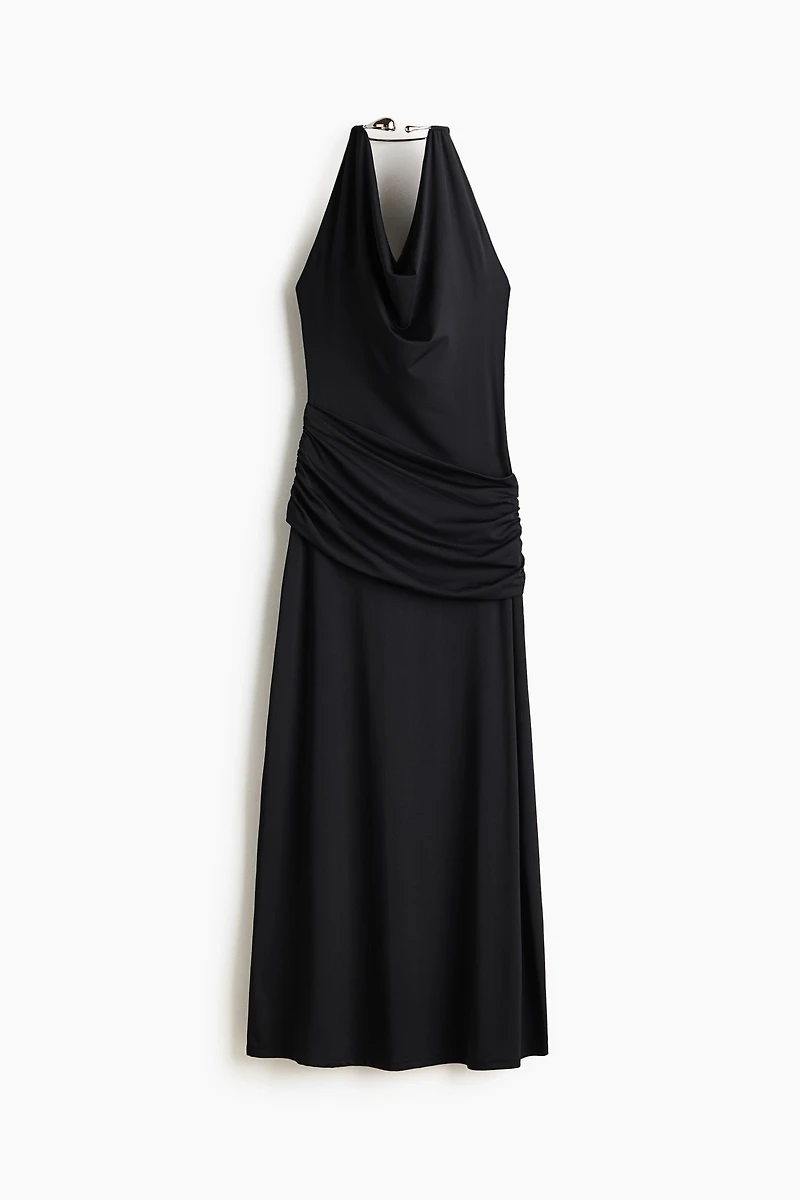 Draped Halterneck Dress
