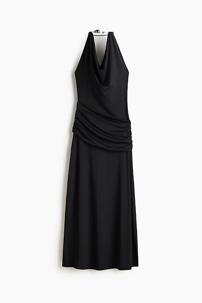 Draped Halterneck Dress