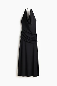 Draped Halterneck Dress