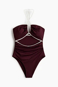 Padded-Cup Cutout Swimsuit