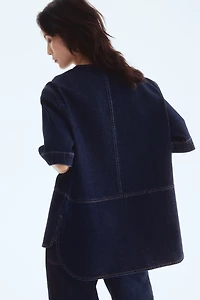 Denim Pullover Top