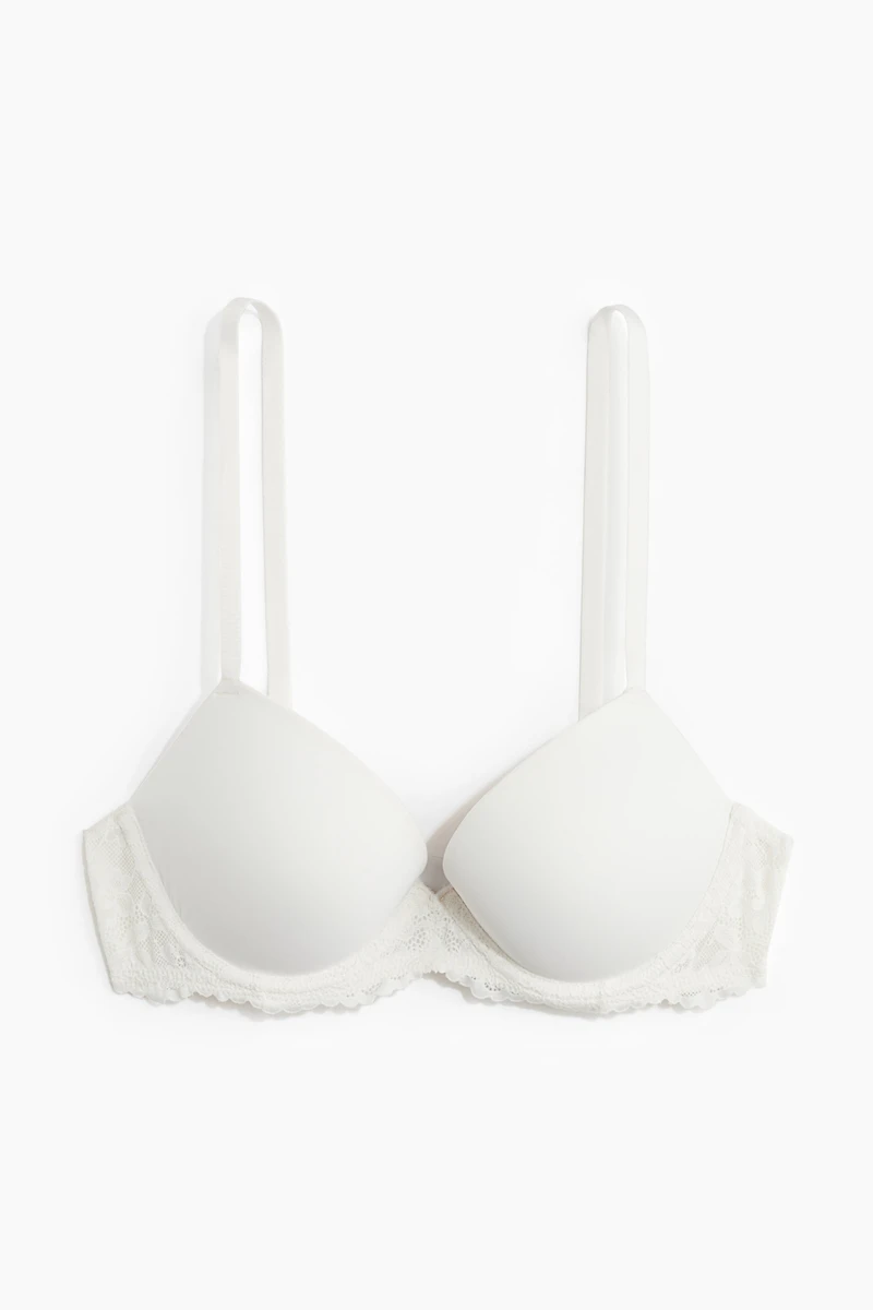 Soutien-gorge pigeonnant en microfibre