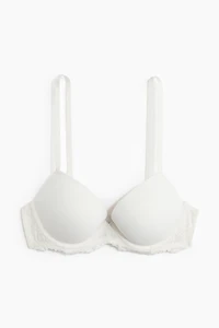 Soutien-gorge pigeonnant en microfibre