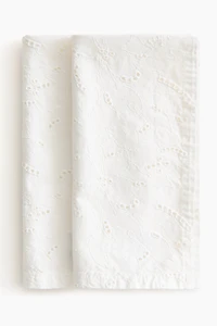 2-Pack Napkins with Eyelet Embroidery