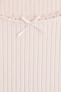 Haut en jersey côtelé