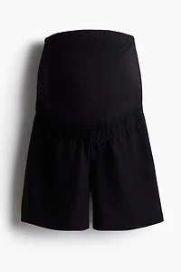 MAMA Linen-Blend Shorts