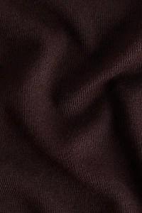 Fine-Knit Mock Turtleneck Top