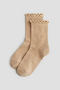 3-pack Socks with Overlocked Trim