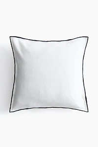 Housse de coussin en lin mélangé