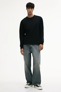 Loose-Fit Long-Sleeved Jersey Shirt