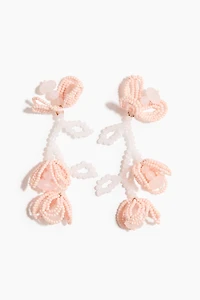 Beaded Flower Earrings