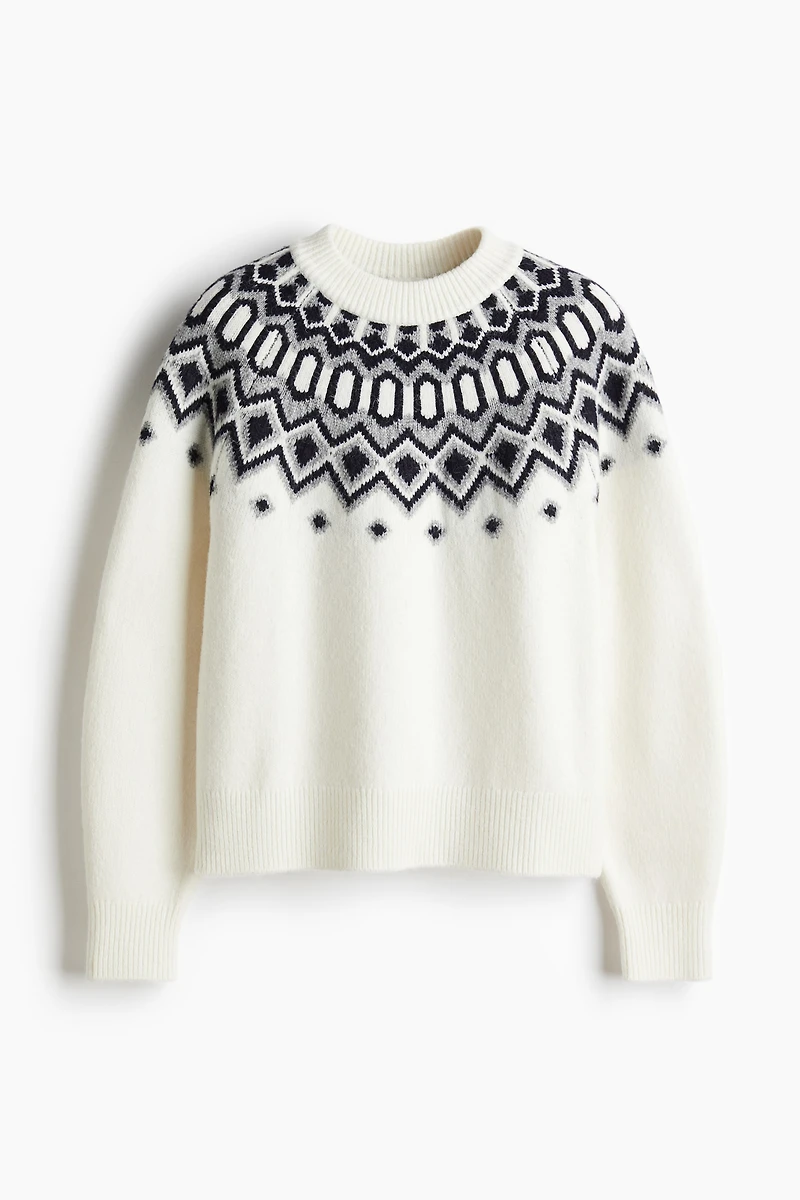 Chandail en tricot jacquard