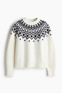 Chandail en tricot jacquard