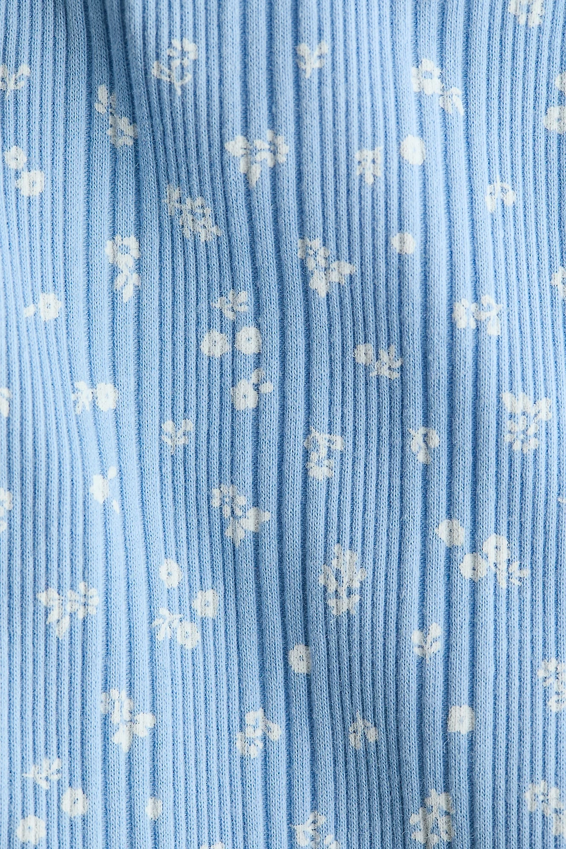 Ribbed Cotton Leggings