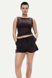 Cotton Shorts with Drawstring