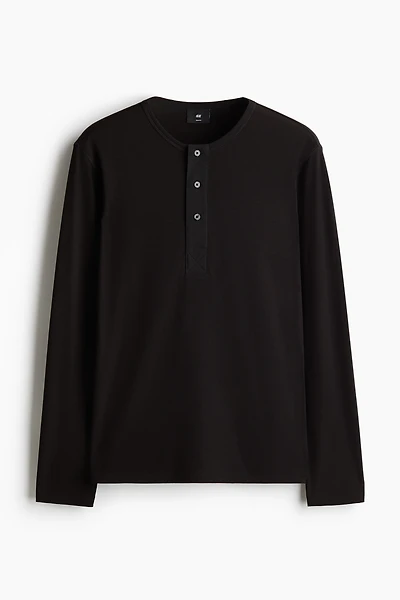 Slim-Fit Ribbed Jersey Shirt