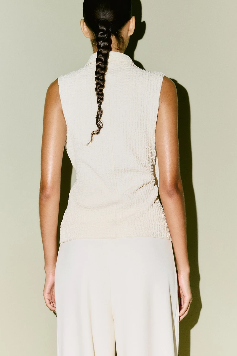 Textured Jersey Vest