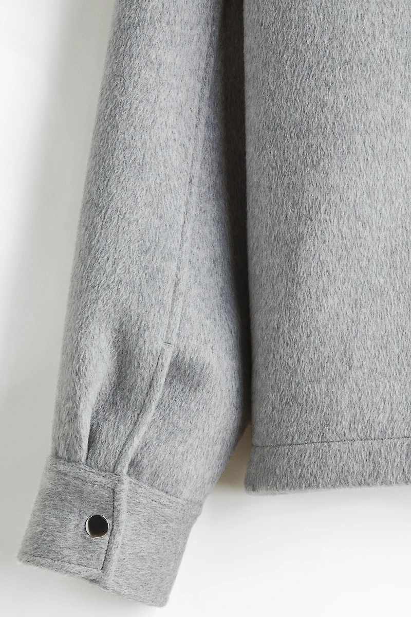 Wool-blend overshirt