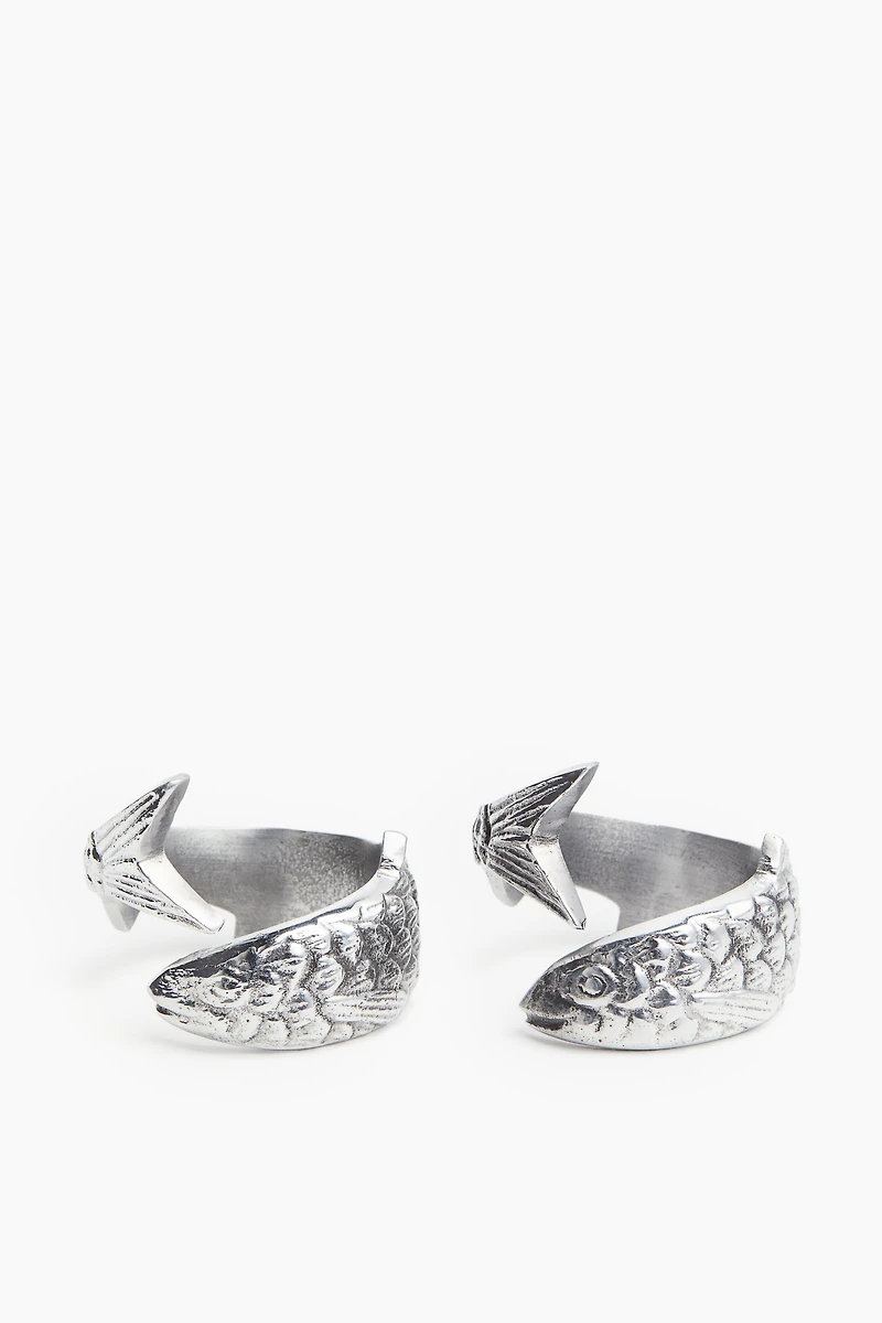 2-Pack Fish-Shaped Napkin Rings