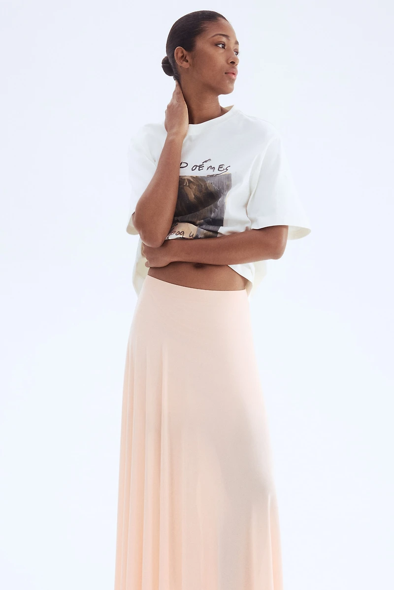 A-Line Jersey Skirt