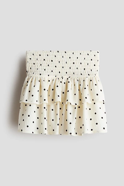 Jupe à étages froissée