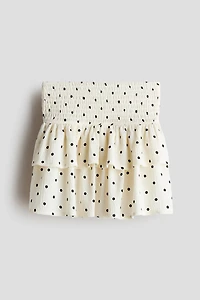 Crinkled Tiered Skirt