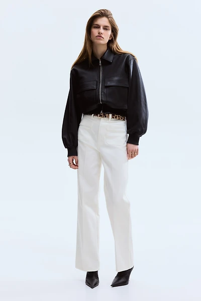 Straight Leg High Waist Jeans