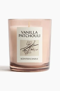 Bougie parfumée dans un pot en verre