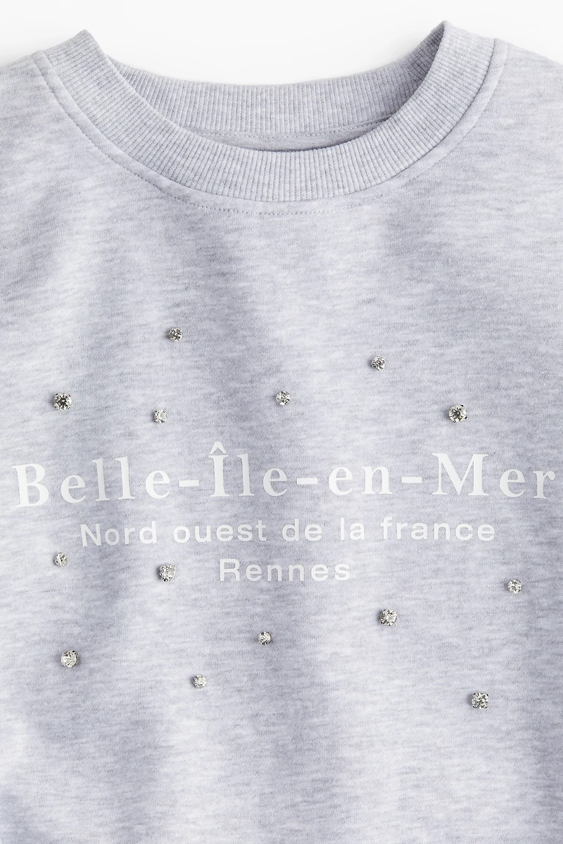 Oversized Sweatshirt with Motif