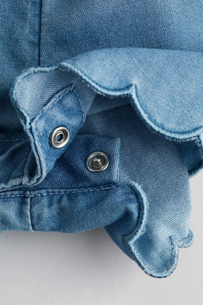 Scalloped-Edge Romper Suit