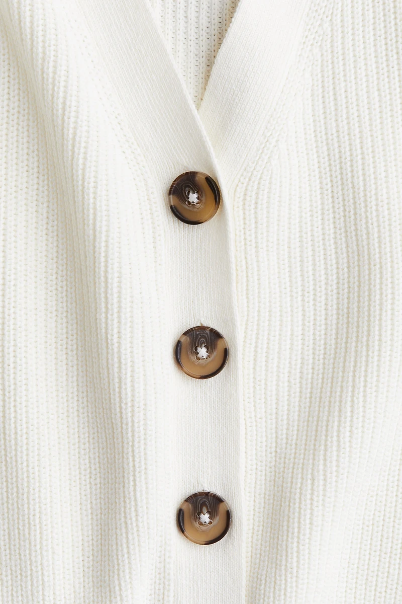 Rib-Knit Cardigan