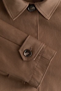 Trench-Look Cotton Jacket