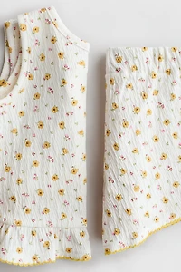 2-Piece Crinkled Cotton Set