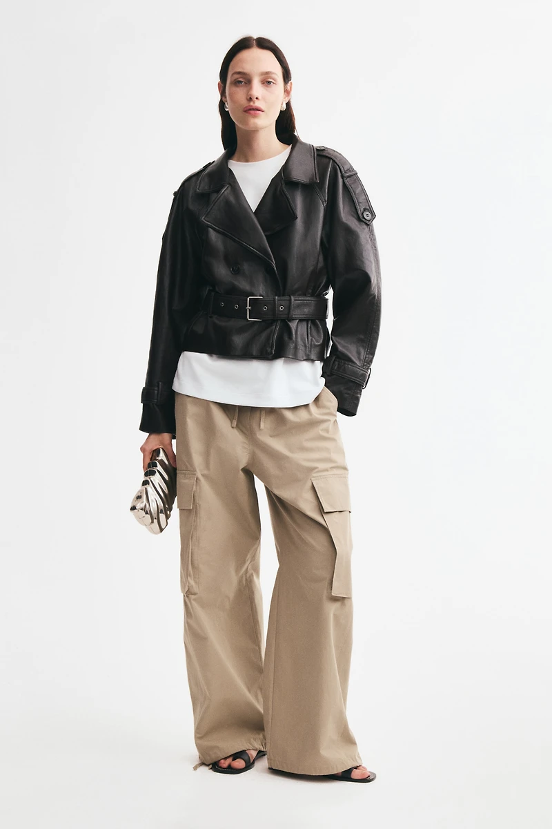 Coated Biker Jacket