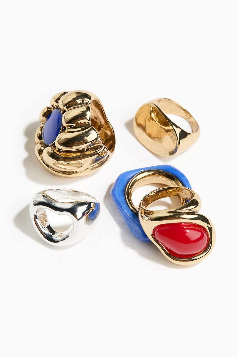 5-Pack Statement Rings
