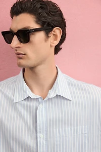 Regular-Fit Boxy Poplin Shirt