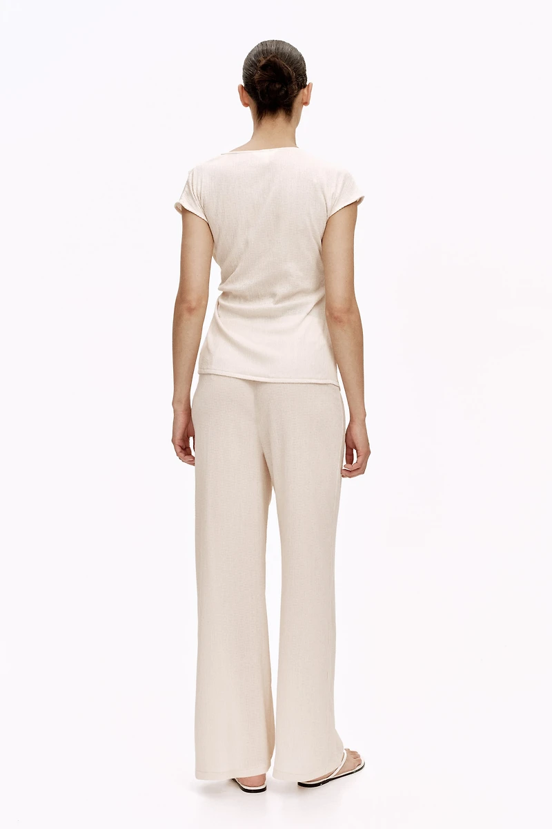 MAMA 2-Piece Crinkled Jersey Set