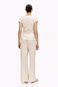 MAMA 2-Piece Crinkled Jersey Set