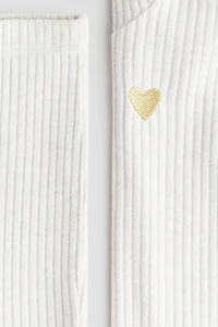 2-Piece Brushed Rib-Knit Set