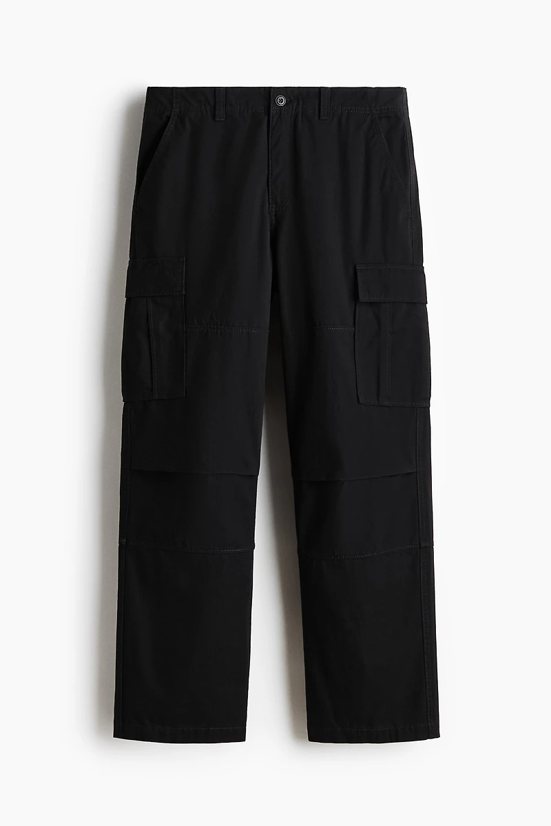 Relaxed-Fit Cotton Cargo Pants