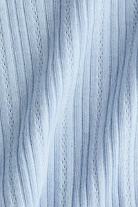 Haut en jersey pointelle