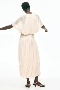 Draped Chiffon Skirt