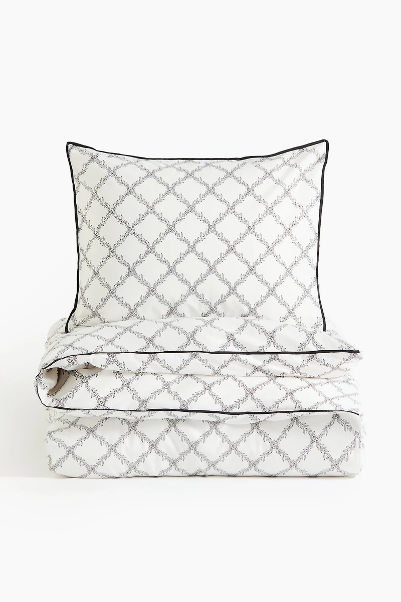 Housse de couette lit simple en coton