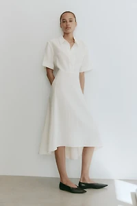 Tie-Belt Shirt Dress