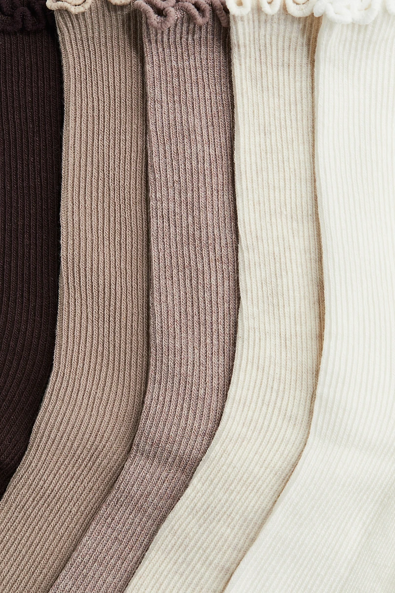 5-pack Rib-knit Socks