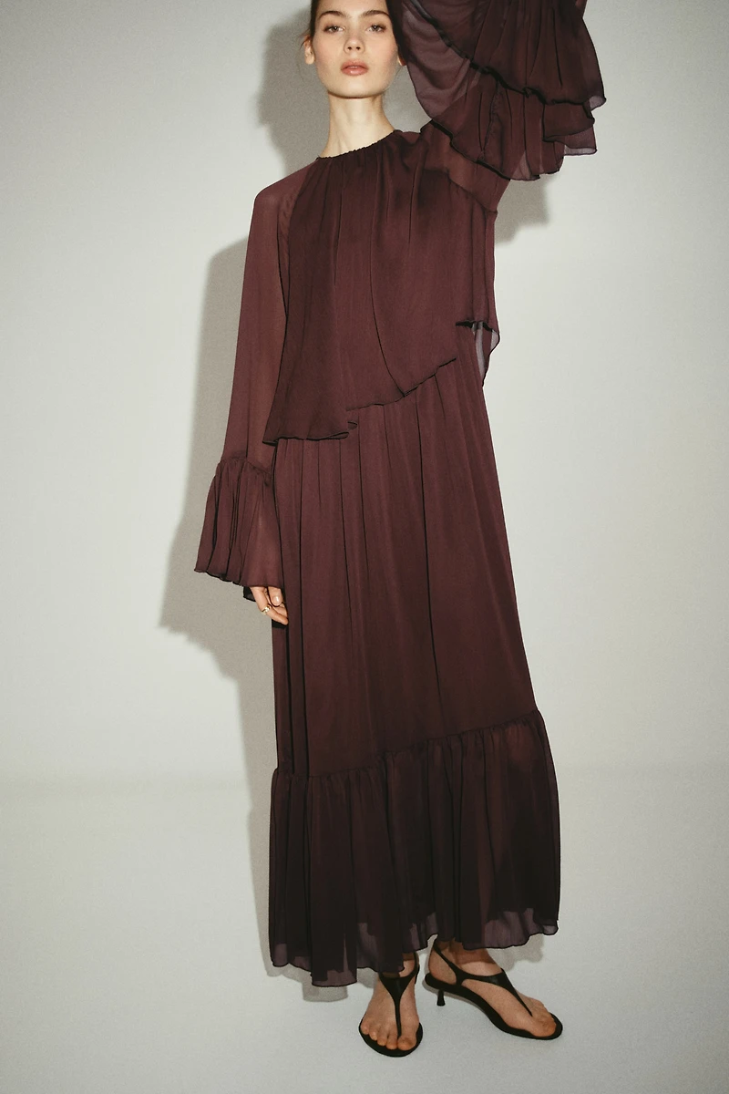 Oversized Layered-Look Dress