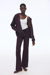 Foldover-Waist Cotton Pants