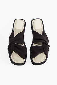 Twist-Detail Espadrille Sandals
